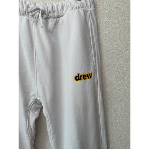 NWT Drew House Secret Sweatpant White Men’s XL Drawstring Elastic Hem - Picture 2 of 12